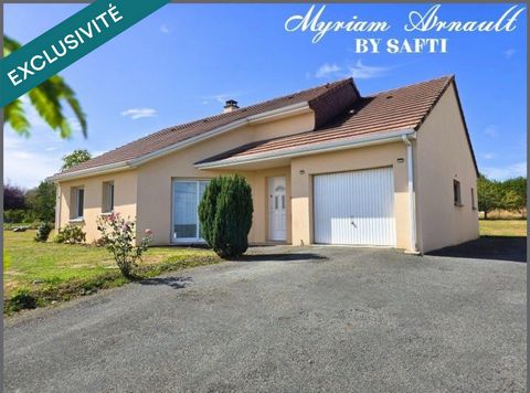 Maison plain-pied, 3 chambres, Garage, Panneaux photovoltaïques, La Souterraine