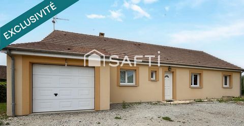 Maison de plain-pied 118m² - 3 chambres + garage - 1200m² terrain
