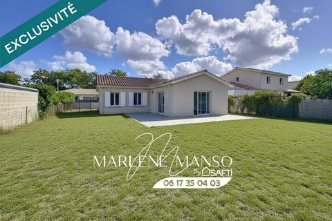 Plain pied 3 chambres, garage, jardin proche tram C