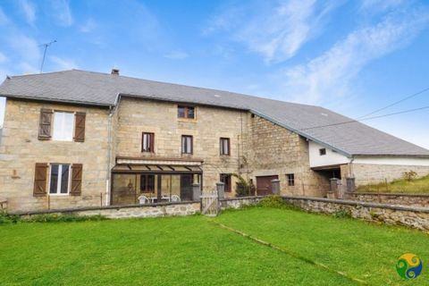 Situated in a rural hamlet on the beautiful Plateau de Millevaches is this large stone house with 5 bedrooms. Set within gardens of 1,016m2 you will find an attached barn, a separate barn and an open hangar. Entering the property you arrive into a fu...