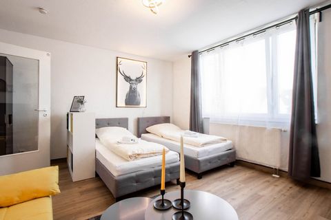 This special accommodation has its own unique and very modern style and invites you to linger and feel at home. The apartment has been recently renovated and is in a quiet location. Nevertheless, the city center can be reached in just 10-15 minutes (...