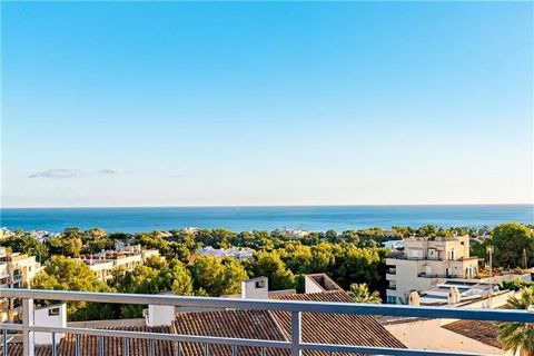 Bonanova area. Exclusive penthouse with stunning sea views. This penthouse has a spacious and bright living room with access to the terrace with sea views, open and equipped kitchen, 2 double bedrooms (the main one with sea views), wardrobe, 1 bathro...