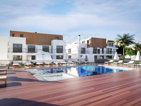 Excellent 2 bedroom apartments under construction (model photos), next to the Ria Formosa in Cabanas de Tavira, Algarve. Private condominium with swimming pool, gardens and playground. Apartments with balconies/terraces and garage box. 2 bedroom apar...