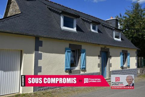 EXCLUSIVITÉ. Côtes d'Armor. 22220. Proche de Tréguier, longère de 110 m2 (95 m2 habitables) située au calme sur un terrain arboré et clos de 450 m2 environ. 5 pièces, 3 chambres à 5 mn des commodités. Vie de plain pied. Au rez-de-chaussée: entrée, cu...