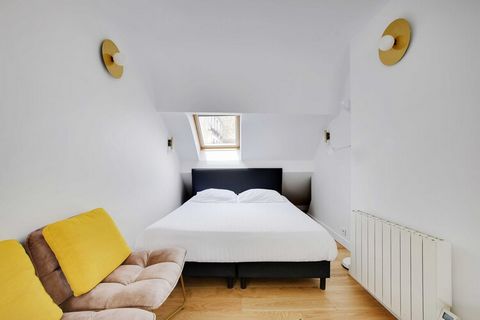 Checkmyguest bietet Ihnen ein charmantes 21 m² großes Studio im lebhaften Bastille-Viertel im 11. Arrondissement von Paris. Erkunden Sie den Place de la Bastille, das Symbol der Französischen Revolution, und schlendern Sie entlang der Coulée verte Re...