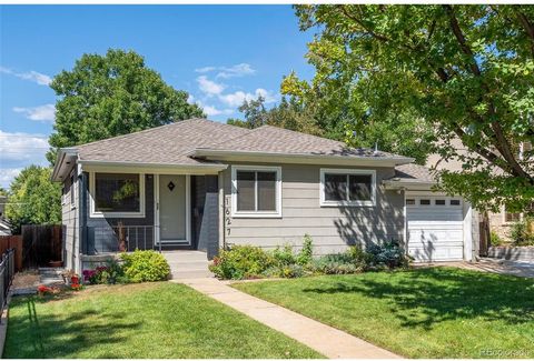 Nestled in Denver's coveted Cory-Merrill neighborhood, this delightful home rests on a double lot, surrounded by mature trees and a spacious, private backyard. Step inside to discover beautiful hardwood floors and elegant coved ceilings. The updated ...