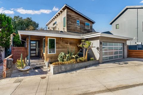 This modern home in Newport Heights seamlessly blends style and function. Featuring custom tile work, European oak hardwood floors, a lighted staircase, and a stunning floor-to-ceiling fireplace accent wall, the home is bathed in natural light and eq...