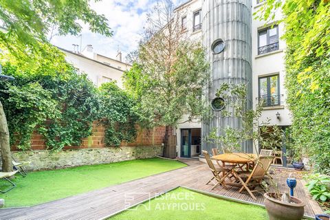 Située à l'orée du Carré Magique de Vincennes, au calme d'une petite copropriété, cette maison familiale de 113,67 m2 Carrez avec jardin et terrasse offre 4 chambres ainsi qu'un studio indépendant semi-enterré de 25 m2. Un portillon permet de découvr...