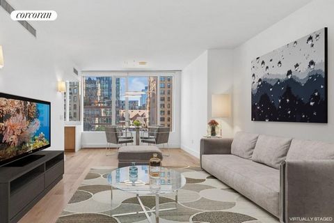 Welcome home to list newly renovated 2 bedroom 2 bathroom condominium with central air conditioning, remote blinds throughout and washer/dryer at The Ariel West, the Upper West Sides beacon of luxury living. Enter into this sun blasted stunning home ...