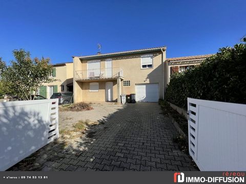 Fiche N°Id-LGB155568: Béziers, quiet area, Large garage house of about 115 m2 including 4 room(s) including 3 bedroom(s) + Courtyard of 225 m2 - Traditional construction 1985 - Ancillary equipment: courtyard - garage - parking - double glazing - and ...