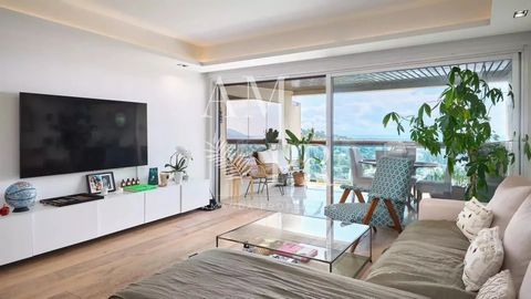 DERNIER ETAGE: 80 M2 VUE MER PANORAMIQUE BAIE DE CANNES - PISCINE+GARDIEN