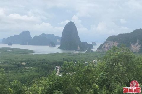 Stunning views of PhangNga Bay from this land land plot. The land is 35-0-80 Rai and only a 2 minute drive to famous SametNgangShe View Point. There is a tarmac access road and utilities available are electricity and government water. The plot lays a...