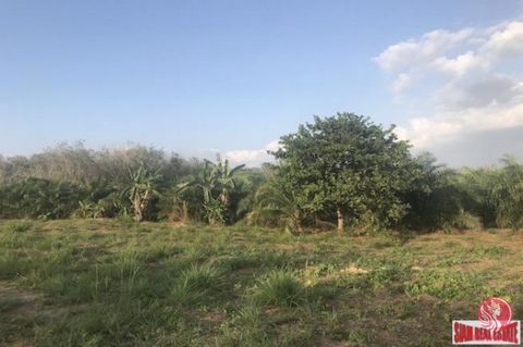 Over 3 Rai of land is for sale only a 10 minute walk to the beautiful white sands of Natai Beach. The land is 3-2-71 Rai or 5,884 sqm. This is a flat land plot and perfect for building a nice family home. There is a tarmac access road that runs right...