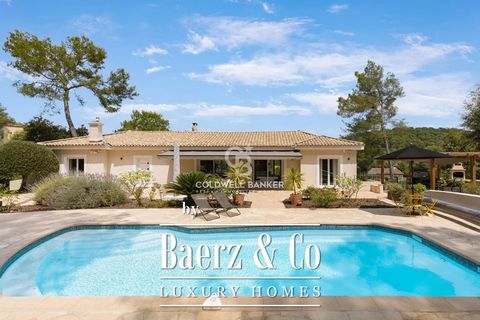 Located in the sought-after closed domain la Peyrière, quiet and close to all amenities, pretty villa in perfect condition composed as follows : - on the ground floor : a superb, spacious and bright living room with fireplace, a semi-open kitchen, a ...