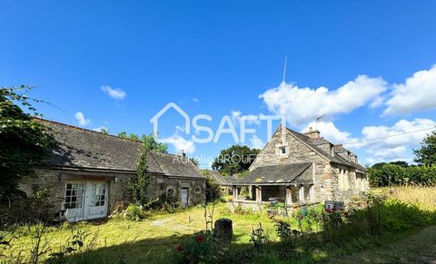 Dans un cadre bucolique et reposant, ce corps de ferme du XIX ème siècle, vous garantira la tranquillité et le calme, En impasse, sur un terrain d'environ 8000 m2. L'ensemble se compose de 3 longères offrant une superficie de 115m2 de surface habitab...