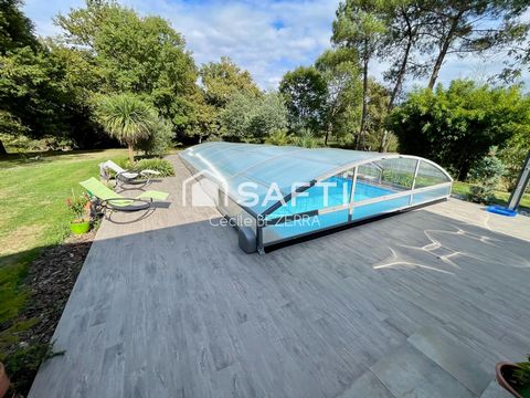 villa haut de gamme à 2 minutes d'Eauze, prestations de qualité, sur un terrain de 3 hectares