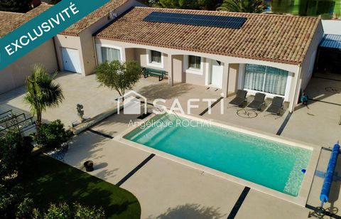 Magnifique Villa plain pied avec grand garage piscine 4 chambres sur Puimisson 34480