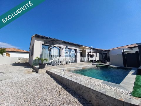 Villa de plain pied 4 chambres et 3 salles d'eau - Jardin, piscine et grand garage.