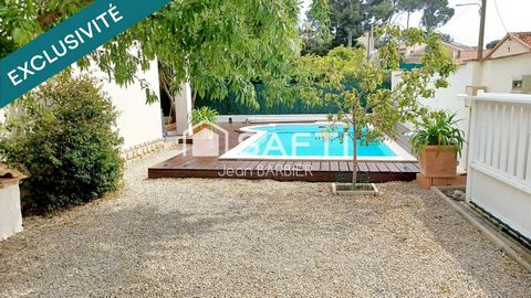 EN EXCLUSIVITE, Secteur des 4 chemins des routes, sur une parcelle de terrain de 464m², belle maison familiale de 13m² avec piscine et garage