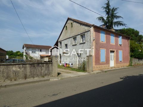 Plaisance du Gers, Immeuble rapport de 2 maisons avec studio, 1 T2 et 2 T3