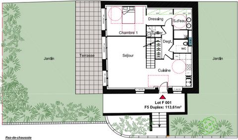 Dpt Moselle (57), à vendre SAINT HUBERT maison P5 de 113,61 m² - Terrain