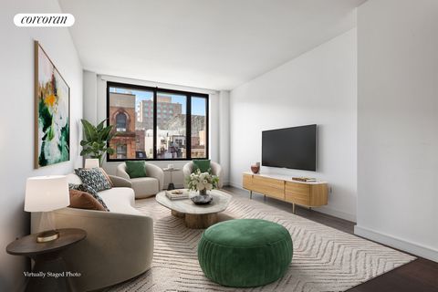 2 Bedroom 2 Bathroom 1,217 SF Presenting apartment 6H at the Jefferson, a LEED Gold certified Condominium located just off of Third Avenue, close to Union Square in the East Village. With special attention to sustainable practices and Green initiativ...