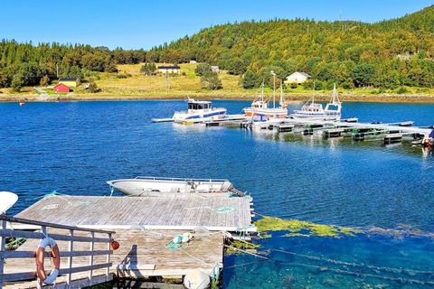 Gemütliches Ferienhaus am Meer in Naustbukta. Wunderschön gelegen auf einem geschützten und sonnigen Grundstück mit herrlichem Blick zum Jachthafen! Reiches Angelrevier in der Umgebung. Boote mit Motor zu mieten. Guter Ausgangspunkt für Wanderungen u...