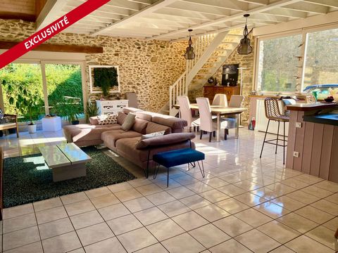 Maison en pierre rénovée avec un esprit loft à Malemort