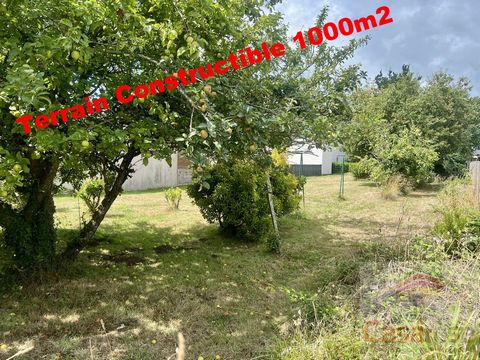 Terrain constructible 1300m2 avec maison