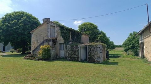 Grange en pierre à rénover 180m²sur terrain1800m² + maisonnette 38m²