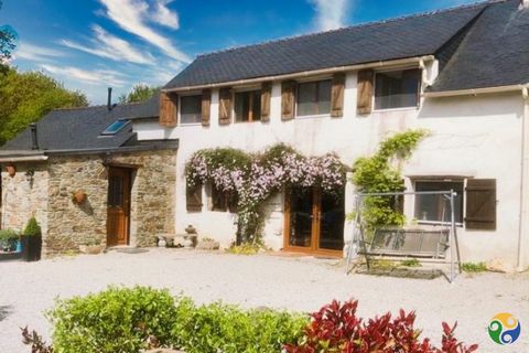 This tastefully renovated 2 bed stone cottage is located just 5 minutes from the canal town of Chateauneuf du Faou with all its amenities. This south facing property is set in just over a hectare of land in a peaceful hamlet with wonderful views of t...