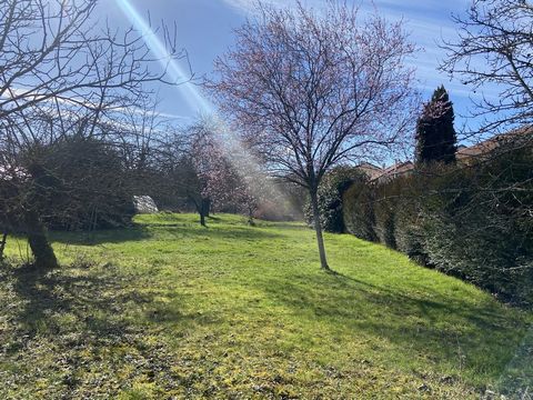 MALZEVILLE, Large and beautiful flat land near the football stadium Chenevières district with alley access and right of way overlooking the street of the stadium. Large orchard with many fruit trees: mirabellier, questchier, hazel, walnut, cherry, ap...