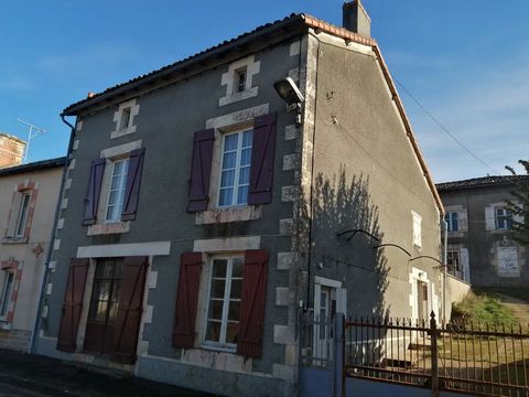 This house, set in the quiet village of Saint-Romain, only 10 kms from the market town of Civray, offers good sized accommodation. On the ground floor we have a living room, dining room, kitchen and store room. On the first floor there are three bedr...