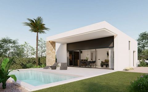 Gelijkvloerse villa's in Molina de Segura, Murcia De woningen hebben 3 slaapkamers en 2 badkamers, woon-eetkamer, keuken en privézwembad van 8x3 meter met luxe afwerking (natuursteen, keukenontwerp 2023) gelegen in een perfecte omgeving om het hele j...