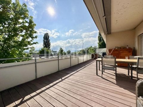 Enjoy the view from the 43sqm terrace. Located on the 2nd floor without elevator, this sunny home convinces with plenty of space and a practical layout. The bathroom with tub, shower and toilet has a window, and there is also a guest toilet. A lot of...