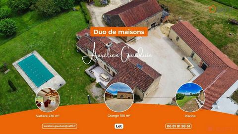 Duo de maisons, piscine et 3 ha de nature : charme et confort au rendez-vous !