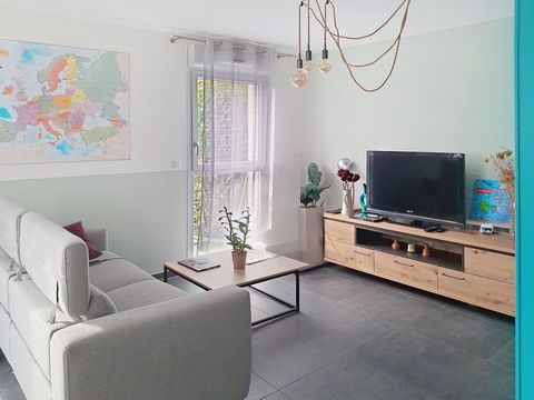 duplex en rez de jardin, avec 3 chambres