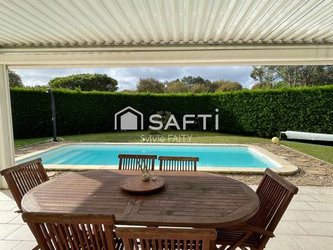 Maison de plain pied - 4 chambres - garage - grand terrain - piscine