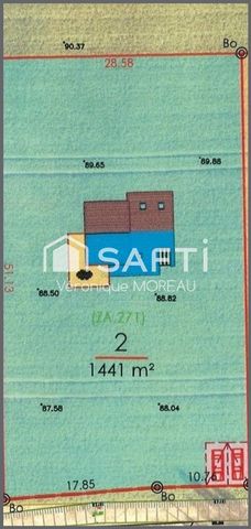 Terrain constructible de 1441 m² hors lotissement