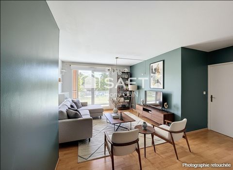 Appartement T3, balcon 22m², place de parking, très lumineux, proche faculté de médecine