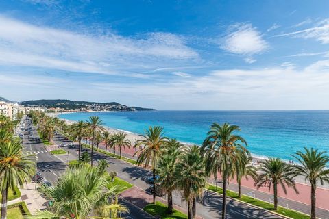 Promenade des anglais 3 pièces en étage élevé avec VUE MER a vendre